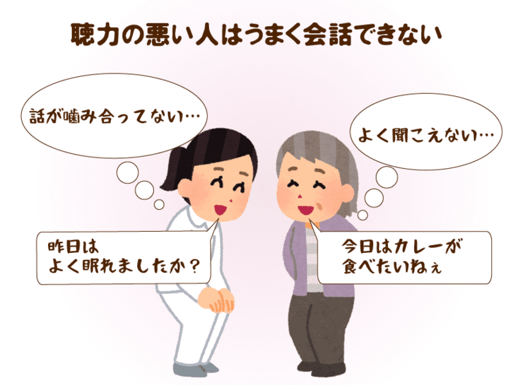 老人性難聴になると会話が億劫に…。音楽を聞くことで難聴の進行を遅らせた事例も存在!?補聴器の導入も積極的に！｜介護の